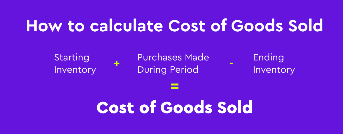 How to calculate cost of goods sold